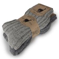Ponožky sibírky vlnené Alpaca 99 sivé 2 páry