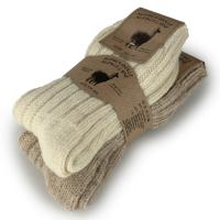 Ponožky sibírky vlnené Alpaca 99 svetlé 2 páry
