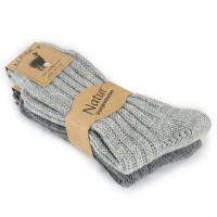 Ponožky sibírky vlnené Alpaca silver 2 páry